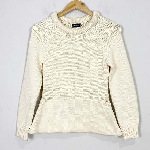 KATE SPADE Thick Knit Peplum Sweater - Picture 1 of 8